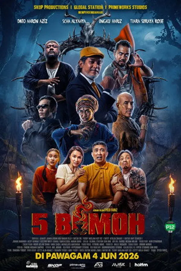 Poster phim 5 thầy pháp trên KHOPHIM