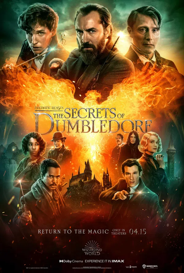 Poster phim Sinh Vật Huyền Bí: Những Bí Mật Của Thầy Dumbledore trên KHOPHIM
